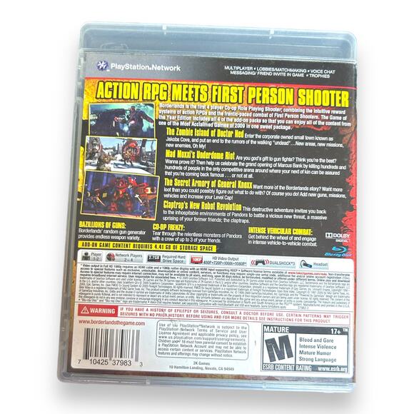 Borderlands -- Game of the Year Edition (Sony PlayStation 3 2010) PS3 Video Game - Picture 2 of 3